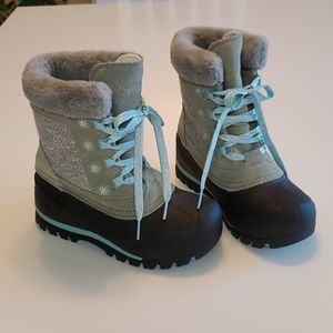 NORTHSIDE Snowbird Winter Boots Size 3 Grey Agua